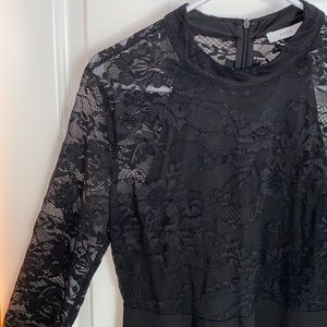 LIKE NEW Lush long sleeve black dress